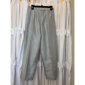 Vintage Travis Ayers Silk Slacks Womens Size 12 gray Dress Pants. New with tags